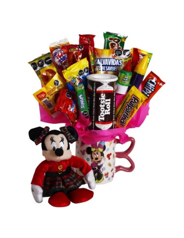 Candy Bouquet Taza Minnie Mouse